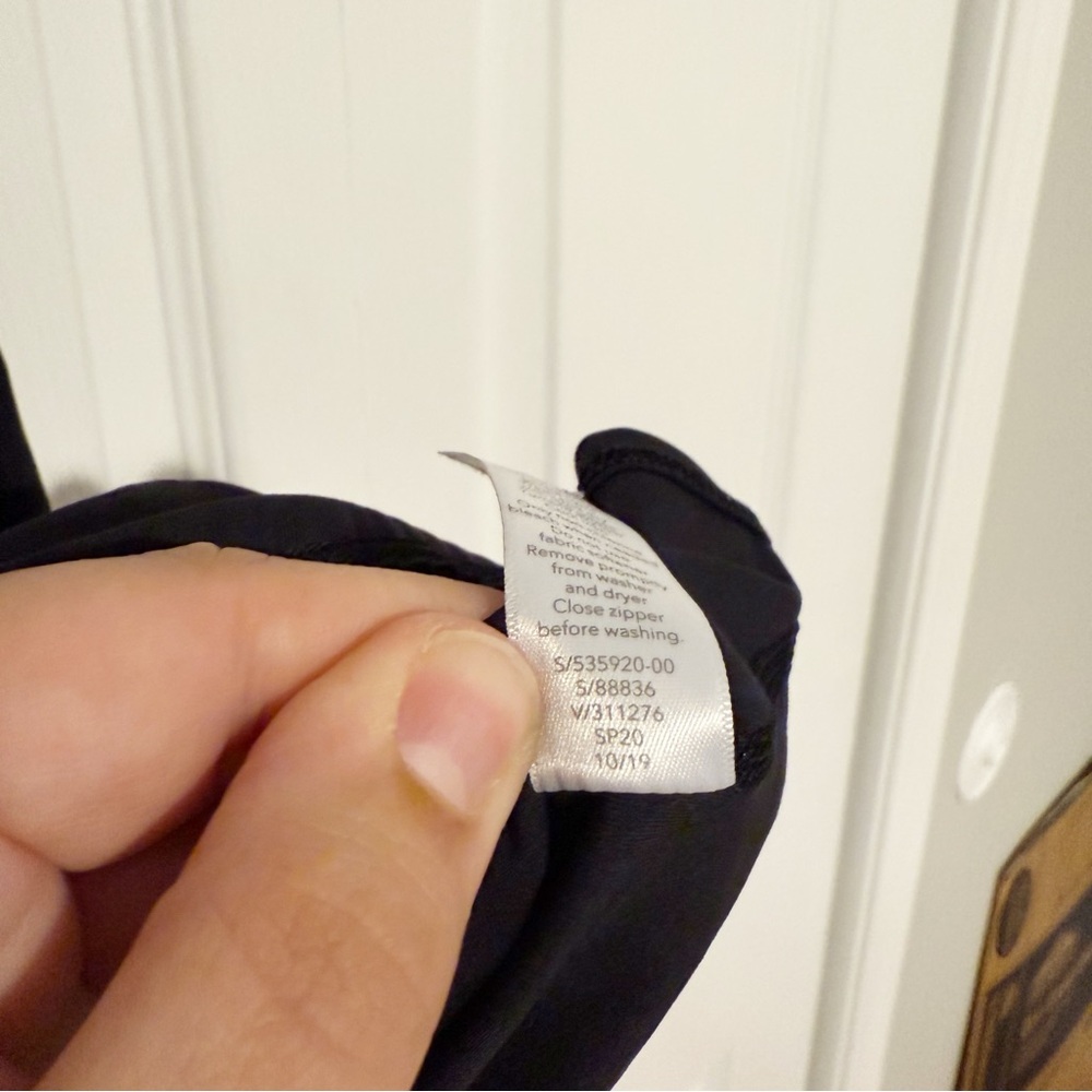 Athleta Eclipse Half Zip Pullover Black Size Medi… - image 5